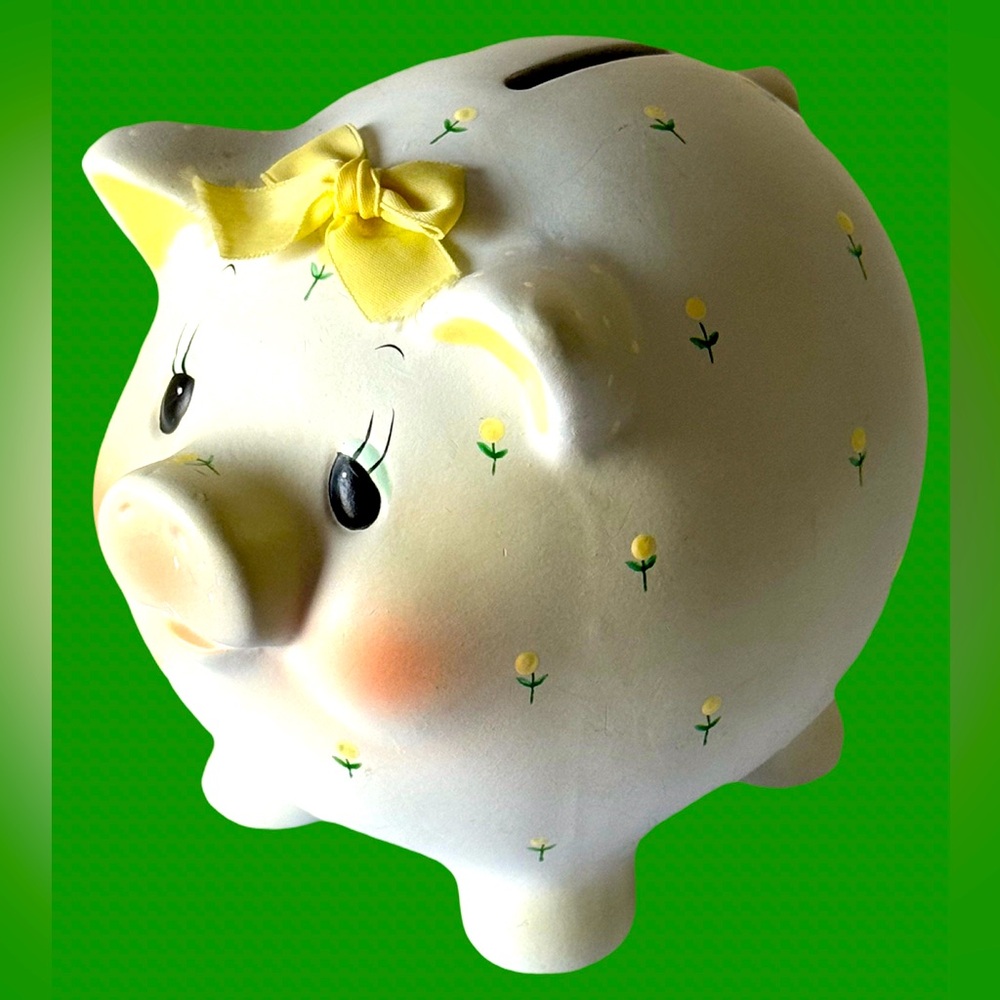1985 Enesco Vintage Piggy Bank
